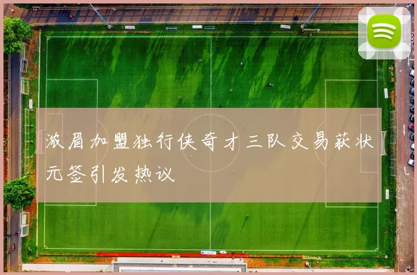 浓眉加盟独行侠奇才三队交易获状元签引发热议